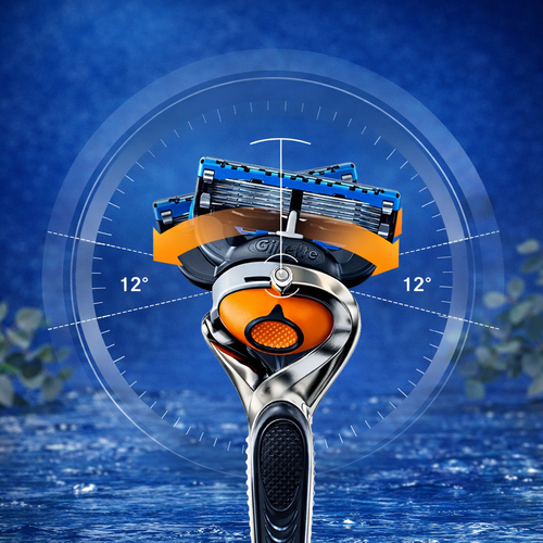 Manual Men's Front Speed 5-Layer Blade Shaving Razor