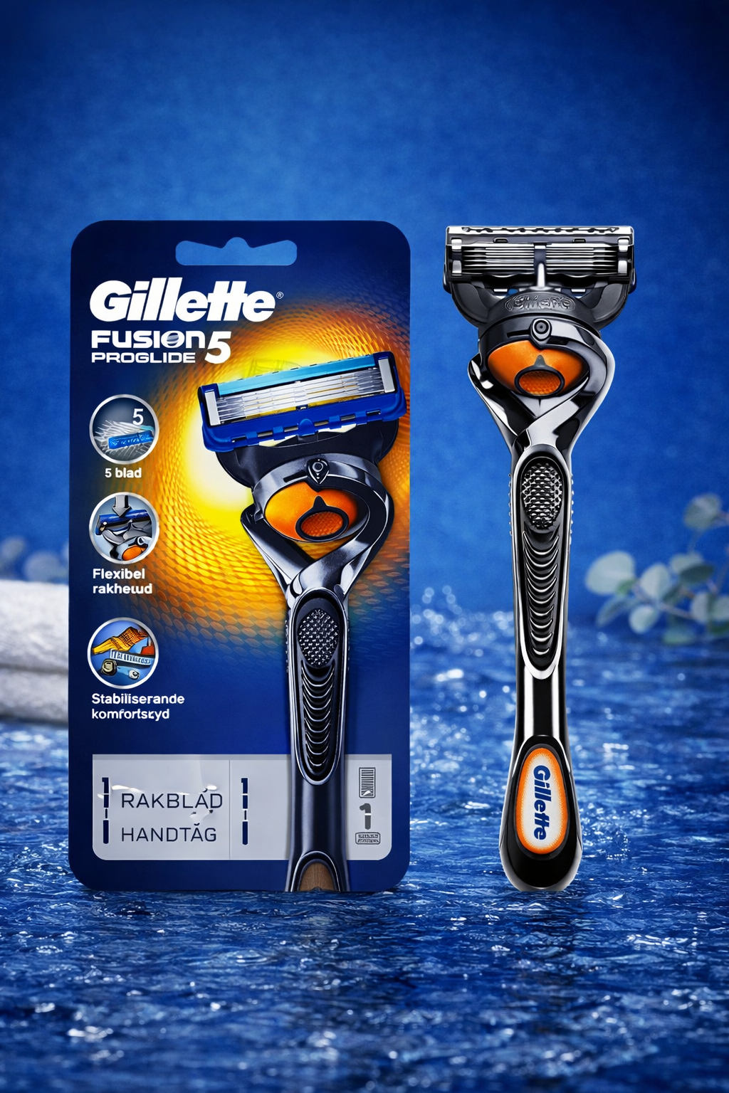 Manual Men's Front Speed 5-Layer Blade Shaving Razor